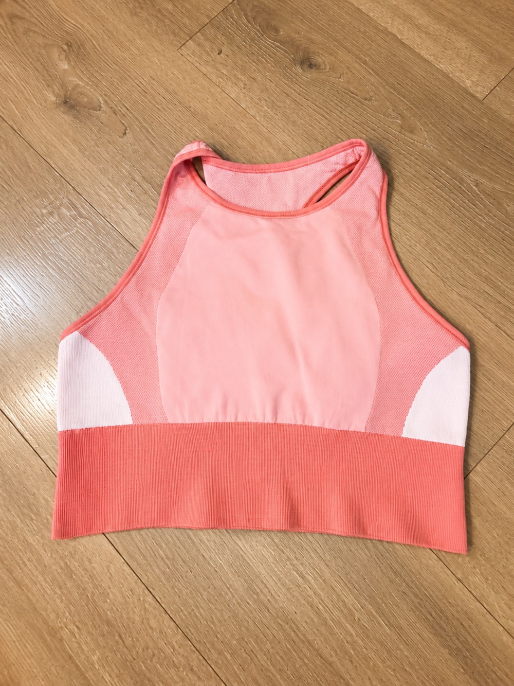 Lululemon Ebb to Train Sports Bra, Size 10, Pink/Coral